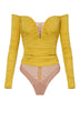 Elisabetta Franchi Body Donna in crepe con drappeggi