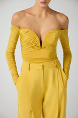 Elisabetta Franchi Body Donna in crepe con drappeggi