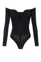 Elisabetta Franchi Body Donna in crepe con drappeggi