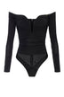 Elisabetta Franchi Body Donna in crepe con drappeggi
