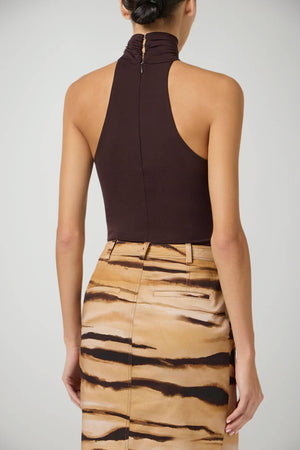 Elisabetta Franchi Body Donna scollo americano con accessorio gioiello