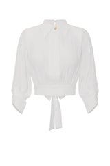 Elisabetta Franchi Camicia Donna in georgette con fusciacca