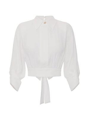 Elisabetta Franchi Camicia Donna in georgette con fusciacca