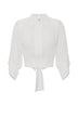 Elisabetta Franchi Camicia Donna in georgette con fusciacca