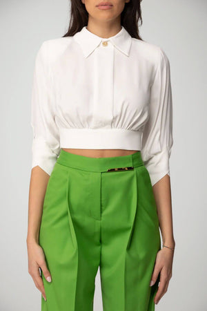 Elisabetta Franchi Camicia Donna in georgette con fusciacca