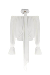 Elisabetta Franchi Camicia Donna cropped in chiffon