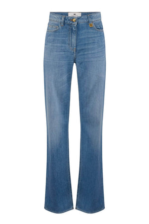 Elisabetta Franchi Jeans Donna vita bassa a palazzo