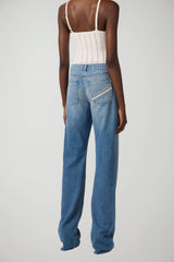 Elisabetta Franchi Jeans Donna vita bassa a palazzo