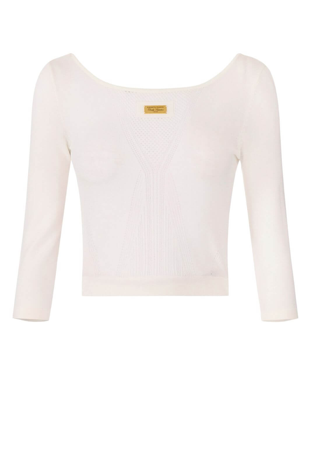 Elisabetta Franchi Maglia Donna traforata con maniche a 3/4