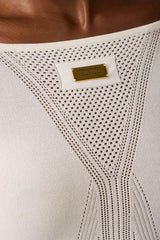 Elisabetta Franchi Maglia Donna traforata con maniche a 3/4