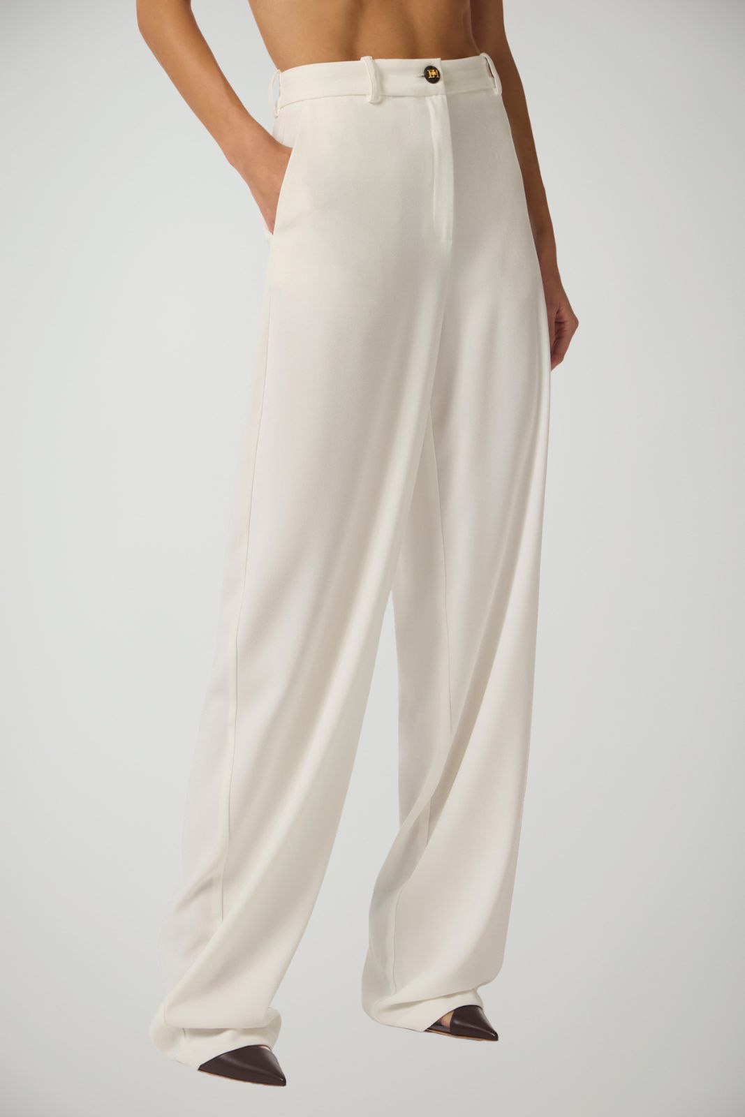 Elisabetta Franchi Pantaloni Donna in crepe over fit