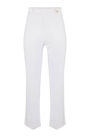 Elisabetta Franchi Pantaloni Donna in crepe con charm dorato
