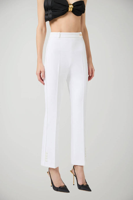 Elisabetta Franchi Pantaloni Donna in crepe con charm dorato
