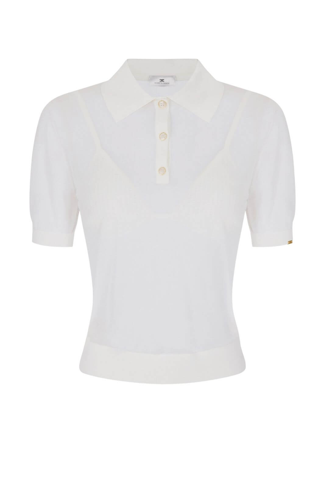 Elisabetta Franchi Polo Donna in filo maniche corte