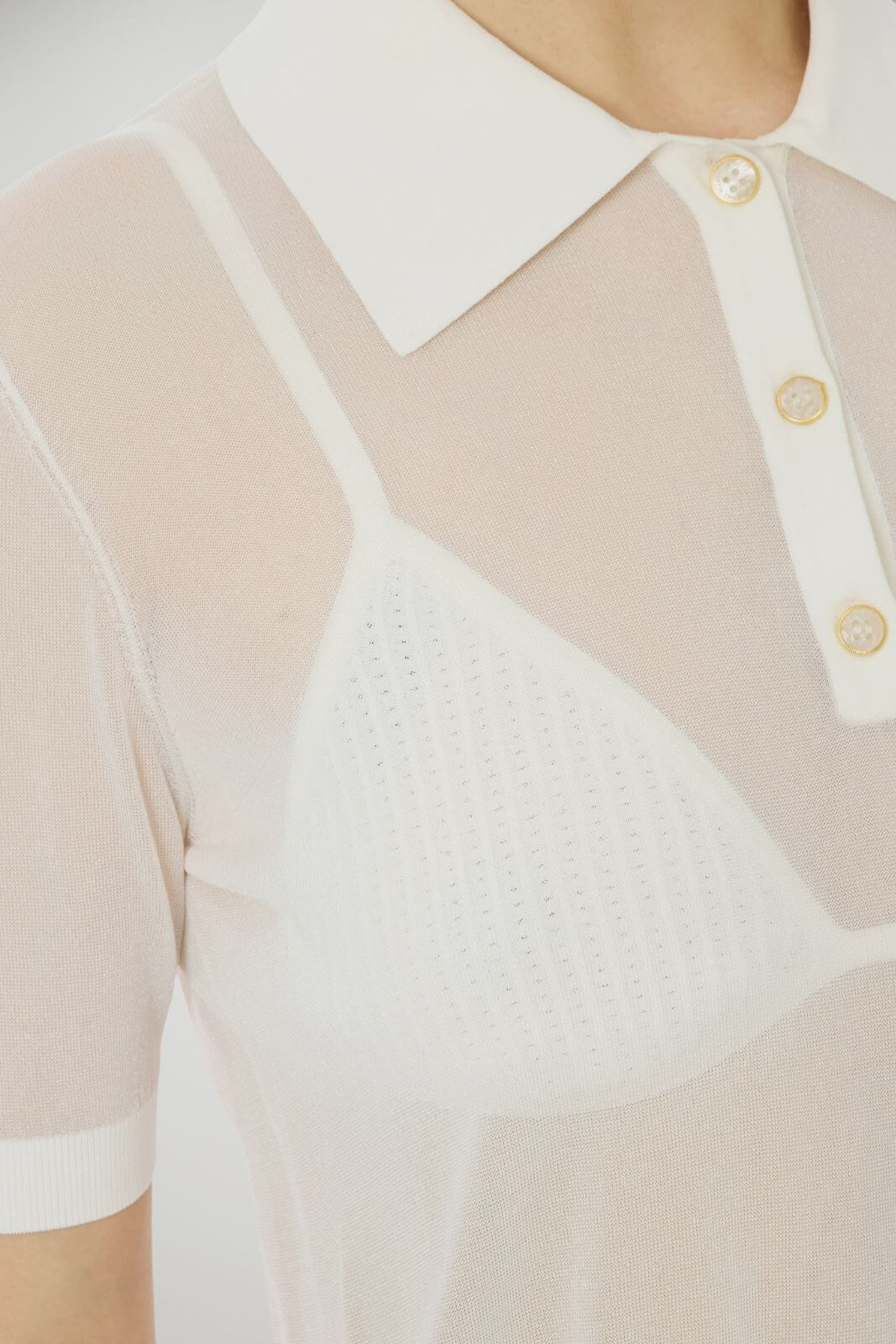 Elisabetta Franchi Polo Donna in filo maniche corte