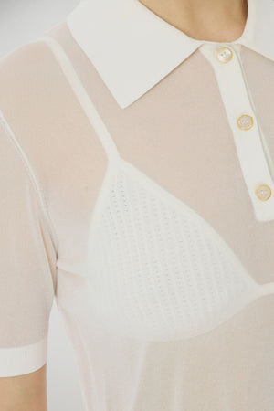 Elisabetta Franchi Polo Donna in filo maniche corte