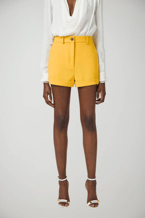Elisabetta Franchi Short Donna in crepe con risvolti