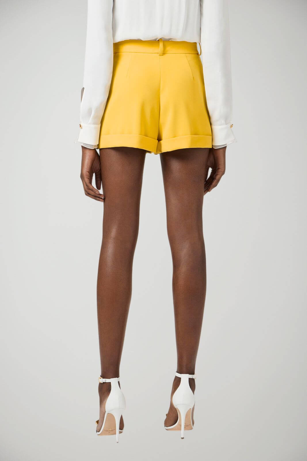Elisabetta Franchi Short Donna in crepe con risvolti