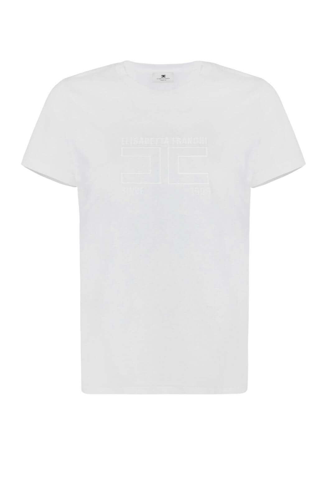 Elisabetta Franchi T-shirt Donna in jersey con logo ricamato