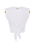 Elisabetta Franchi T-shirt Donna smanicata con nodo