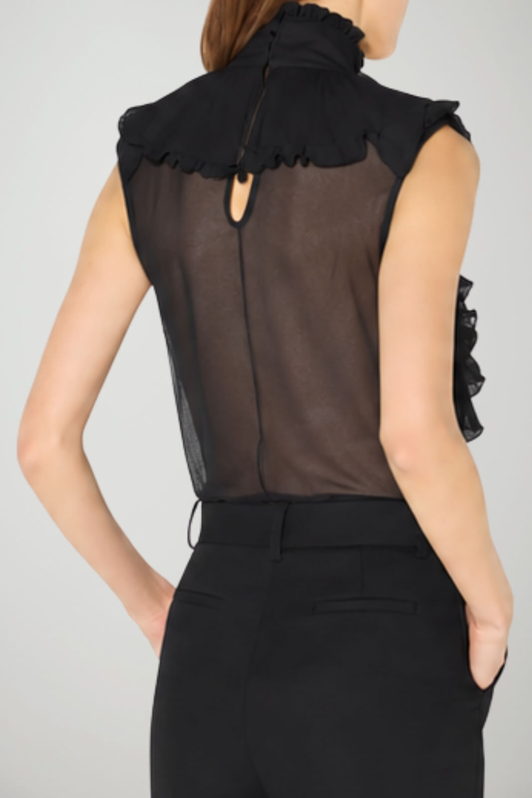Elisabetta Franchi Blusa Donna in georgette e pizzo