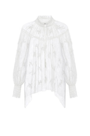 Elisabetta Franchi Blusa Donna in pizzo con rouches