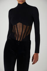 Elisabetta Franchi Body Donna bustier in maglia