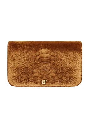 Elisabetta Franchi Borsa Donna in velluto stampa cocco