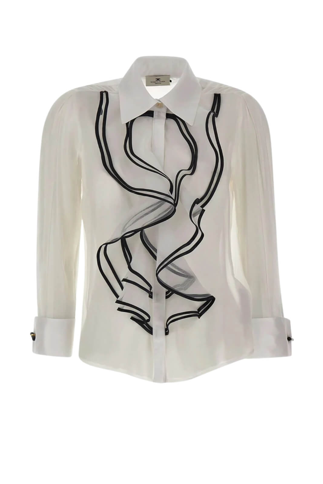 Elisabetta Franchi Camicia Donna in georgette con rouches