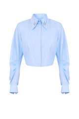 Elisabetta Franchi Camicia Donna in popeline con pendenti