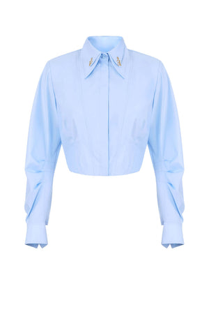 Elisabetta Franchi Camicia Donna in popeline con pendenti