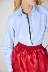 Elisabetta Franchi Camicia Donna in popeline con pendenti