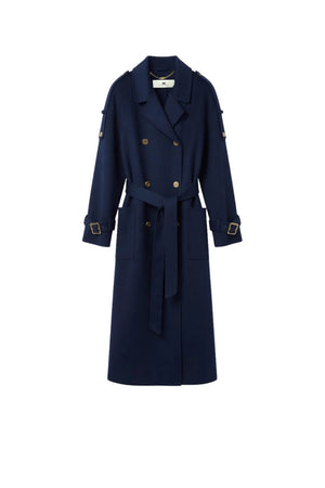 Elisabetta Franchi Cappotto Donna in panno con cintura