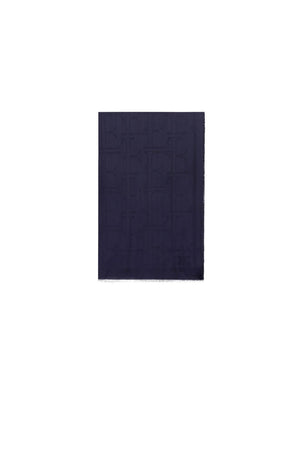 Elisabetta Franchi Foulard Donna con monogram / Blu Notte