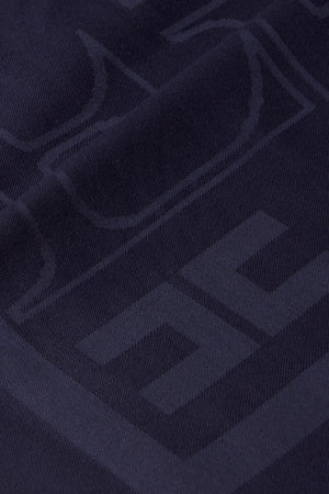 Elisabetta Franchi Foulard Donna con monogram / Blu Notte