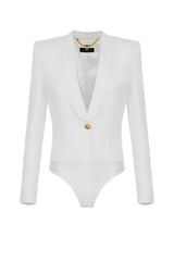Giacca da donna Elisabetta Franchi monopetto a body fronte