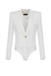 Giacca da donna Elisabetta Franchi monopetto a body fronte