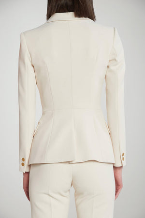 Giacca da donna Elisabetta Franchi doppiopetto in crepe retro