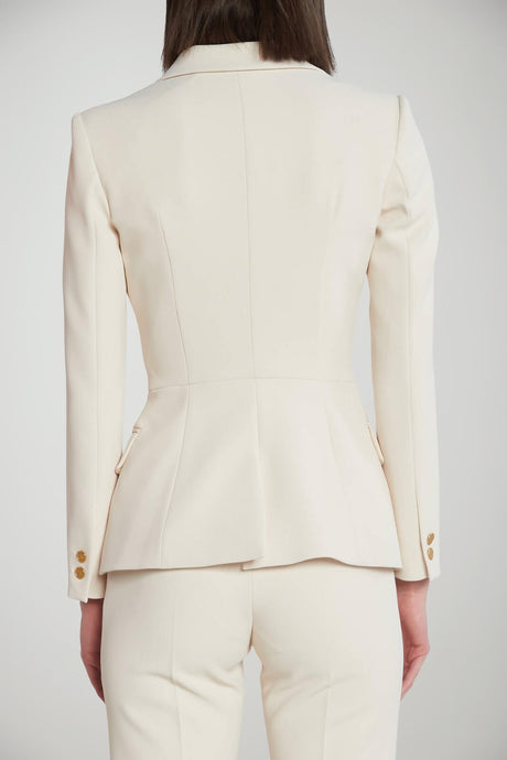 Giacca da donna Elisabetta Franchi doppiopetto in crepe retro