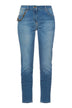 Jeans da donna Elisabetta Franchi con catena e charms fronte