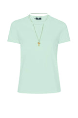 T-shirt da donna Elisabetta Franchi con collana fronte