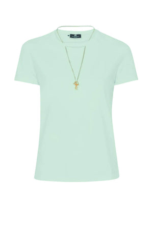 T-shirt da donna Elisabetta Franchi con collana fronte