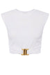 Elisabetta Franchi Women's Sleeveless T-Shirt with Jewel