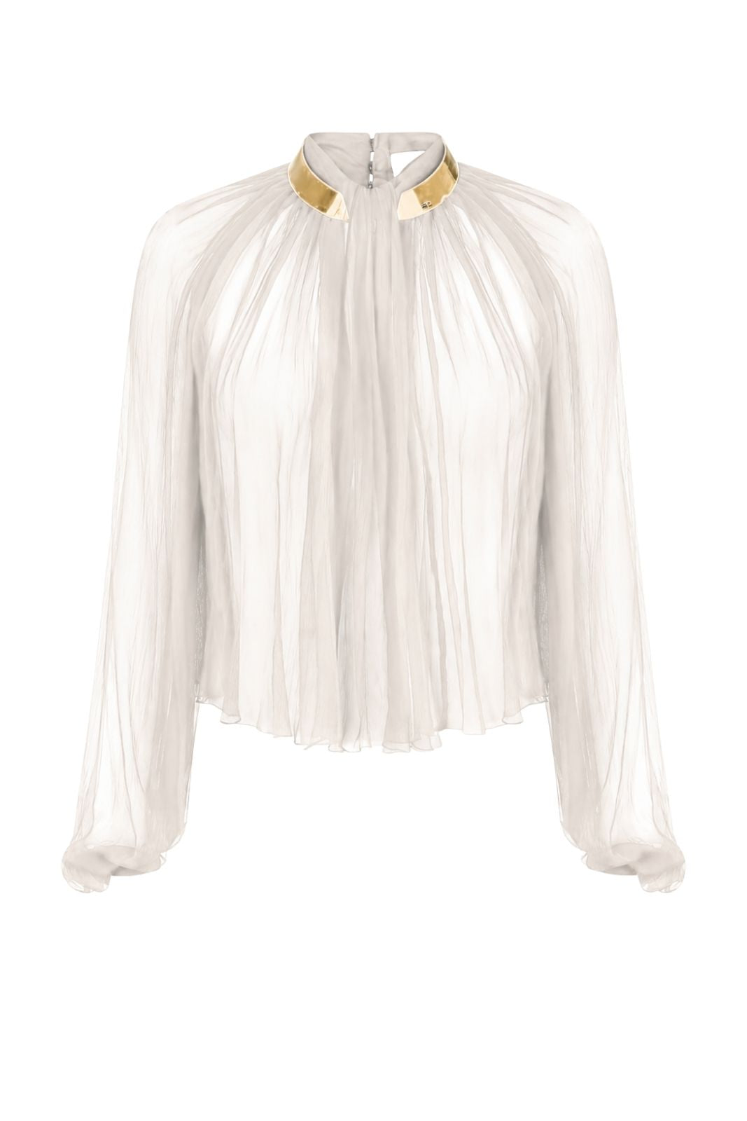 Elisabetta Franchi Blusa Donna in creponne con collo gioiello