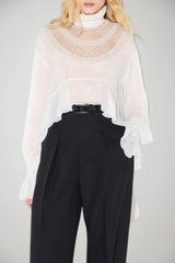Elisabetta Franchi Blusa Donna in viscosa con rouches