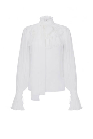 Elisabetta Franchi Blusa Donna in georgette con fusciacca