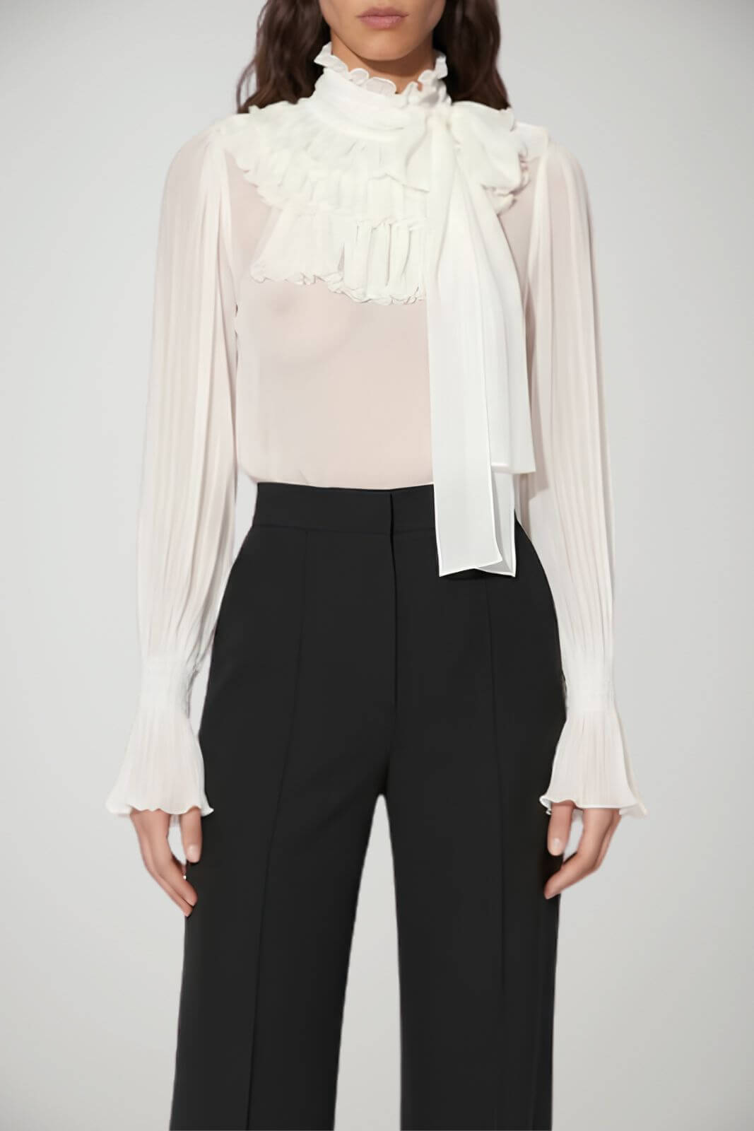 Elisabetta Franchi Blusa Donna in georgette con fusciacca