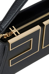 Borsa tote da donna Elisabetta Franchi con logo e tracolla dettaglio
