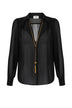 Blusa da donna Elisabetta Franchi in georgette con collana fronte