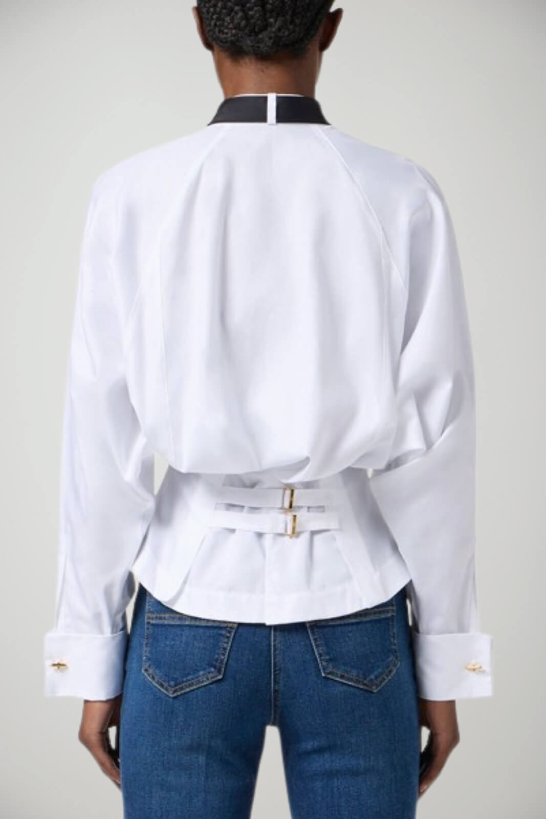 Camicia da donna Elisabetta Franchi in popeline con cravatta retro